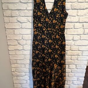 Sam Edelman Black and Orange Floral Top